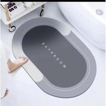 Tapete Oval Escrita Bathroom Lama Diatomáceas Secagem Rápida - Shopbr