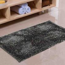 Tapete P/ Banheiro Shaggy Deluxe 0,45 x 0,70 Chumbo Niazitex Tapete P/ Banheiro Shaggy Deluxe 0,45 x 0,70 Chumbo Niazitex