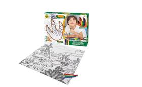 Tapete P/ Colorir Infantil C/ Canetinhas Dinossauro Samba - Samba Toys