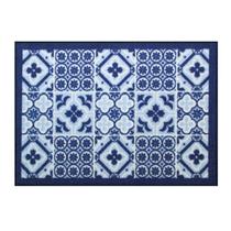 Tapete P/Cozinha Azulejo Azul Uzoo 50x70 Tapete P/Cozinha Azulejo Azul Uzoo 50x70