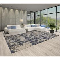 Tapete P/ Sala Serido B2694 L.Grey Navy 2,30X3,00 São Carlos Tapete P/ Sala Serido B2694 L.Grey Navy 2,30X3,00 São Carlos