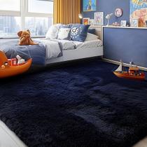 Tapete PAGISOFE azul marinho 122x183 cm Tapete antiderrapante fofo Tapete PAGISOFE azul marinho 122x183 cm Tapete antiderrapante fofo
