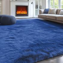 Tapete PAGISOFE azul marinho 152x244 cm Soft Shaggy Carpet Tapete PAGISOFE azul marinho 152x244 cm Soft Shaggy Carpet