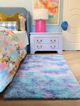 Tapete PAGISOFE Furry Rainbow Purple Rosa Soft 61x122 cm