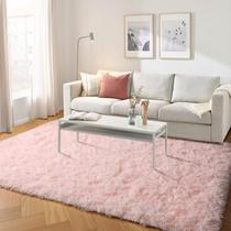 Tapete PAGISOFE Pink Fluffy Plush 150x240cm para quarto de crianças Tapete PAGISOFE Pink Fluffy Plush 150x240cm para quarto de crianças