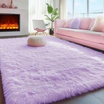 Tapete PAGISOFE Purple Fluffy Soft Shaggy 122x183 cm Tapete PAGISOFE Purple Fluffy Soft Shaggy 122x183 cm