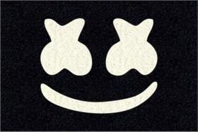 Tapete para Apartamento Dj Marshmallow II 60x40 cm Preto