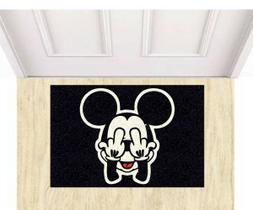 Tapete para Apartamento Mickey Doidão 60x40 cm Preto