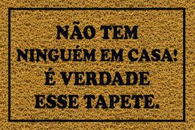 Tapete para Apartamento, Não tem Ninguém Em Casa! É Verdade Esse Tapete 60x40 cm