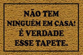 Tapete para Apartamento, Não tem Ninguém Em Casa! É Verdade Esse Tapete 60x40 cm