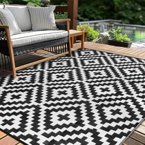 Tapete para área externa Kalafun 122x183 cm impermeável e reversível