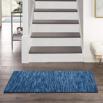 Tapete para área externa Nourison Home Essentials azul marinho 60x120cm
