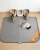 Tapete para Areia de Gato Vacqueen 120x94cm Silicone Impermeável Tapete para Areia de Gato Vacqueen 120x94cm Silicone Impermeável