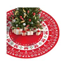 Tapete Para Árvore De Natal Grande Em Forma De Boneco De Neve VIKAMA, Decoração De Feriado Para