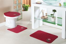 Tapete Para Banheiro 3 Peças Antiderrapante Patch Oásis