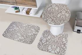 Tapete Para Banheiro Antiderrapante 3 Peças Tecil Pop