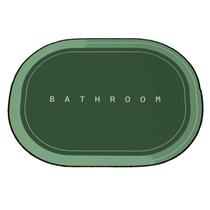 Tapete Para Banheiro Antiderrapante Super Absorvente 60x46 Verde