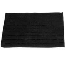Tapete para Banheiro de Microfibra Bolinha 40x60 cm Rayco Antiderrapante, Toque Macio e Alta Absorção, Preto