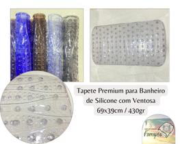 Tapete para Banheiro de Silicone com Ventosa Antiderrapante Alta Qualidade Premium