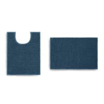 Tapete Para Banheiro Jogo 2 Peças Bolinha Popcorn Antiderrapante Tapete Para Banheiro Jogo 2 Peças Bolinha Popcorn Antiderrapante