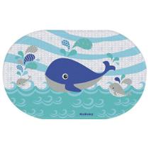 Tapete para Banheiro Peixinhos e Baleia KaBaby Azul