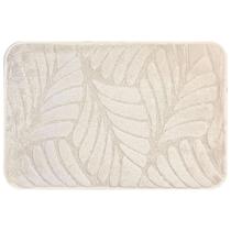 Tapete Para Banheiro Piso Antiderrapante Macio Soft Higiene Acessórios Lavabo Folhas