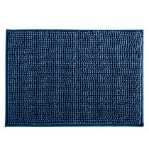 Tapete Para Banheiro Saída De Box Macarrãozinho Bolinha Antiderrapante 60 x 40 Dallas Azul Escuro