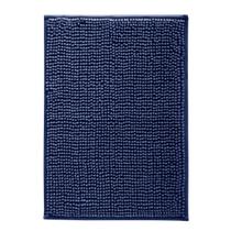 Tapete Para Banheiro Saída De Box Macarrãozinho Bolinha Antiderrapante 60 x 40 Dallas Azul Marinho
