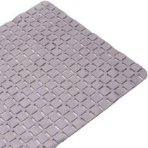 Tapete para Box Emborrachado Antiderrapante 68x38cm Cinza