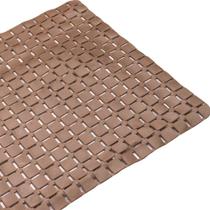 Tapete para Box Emborrachado Antiderrapante 68x38cm Marrom