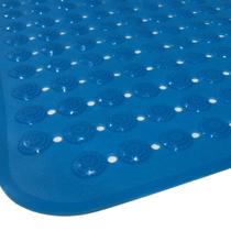 Tapete para Box Emborrachado Antiderrapante 70x36cm Massageador Azul