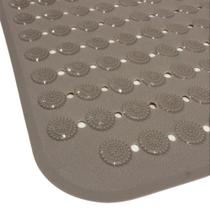 Tapete para Box Emborrachado Antiderrapante 70x36cm Massageador Bege