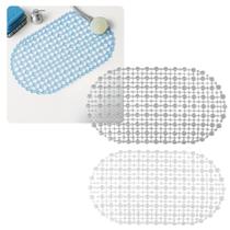 Tapete para Box Oval Antiderrapante Lavável PVC 60x32cm Tapete para Box Oval Antiderrapante Lavável PVC 60x32cm