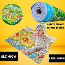 Tapete Para Brincar de Atividades Tatame Térmico Infantil Antiderrapante 1,45cm x 0,90cm