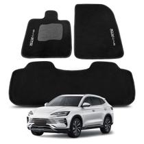 Tapete para BYD Plus 2023 a 2026 Carpete Automotivo com Traseiro Inteiriço Jogo Completo 3 Peças Tapete para BYD Plus 2023 a 2026 Carpete Automotivo com Traseiro Inteiriço Jogo Completo 3 Peças