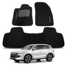 Tapete para BYD Song Pro 2024 a 2026 Carpete Automotivo com Traseiro Inteiriço Jogo Completo 3 Peças Tapete para BYD Song Pro 2024 a 2026 Carpete Automotivo com Traseiro Inteiriço Jogo Completo 3 Peças