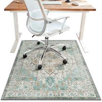 Tapete para Cadeira de Escritório BESBLEE 91x122cm Vinil Antiderrapante Ciano Tapete para Cadeira de Escritório BESBLEE 91x122cm Vinil Antiderrapante Ciano