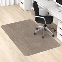 Tapete para Cadeira de Escritório Blvornl 91 x 122 cm Antiderrapante em PVC Marrom Escuro Tapete para Cadeira de Escritório Blvornl 91 x 122 cm Antiderrapante em PVC Marrom Escuro