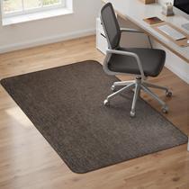 Tapete para Cadeira de Escritório Sycoodeal 102 x 140 cm Antiderrapante Cor Café Escuro