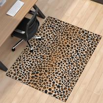 Tapete para Cadeira QDJGSDDGM 91x122cm Antiderrapante Estampa de Onça Tapete para Cadeira QDJGSDDGM 91x122cm Antiderrapante Estampa de Onça