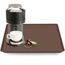 Tapete para cafeteira TOHONFOO Silicone 50x38cm Marrom