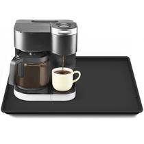 Tapete para cafeteira TOHONFOO Silicone com lábio 50x38cm preto