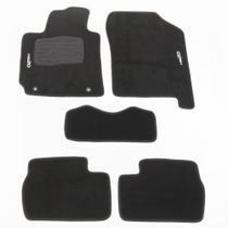 Tapete para Carro Carpete Personalizado HB20 13/ Preto 5 Peças