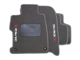 Tapete Para Carro Honda Civic 2012 A 2016 Carpete Cinza