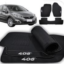 Tapete Para Carro Peugeot 408 2010 a 2019 Bordado Personalizado Alta Qualidade