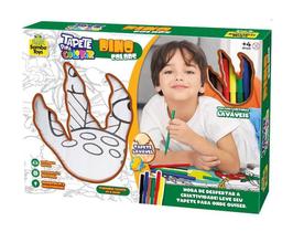 Tapete para colorir dino colors samba toys +4 lavável 64x56cm