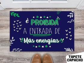 tapete para cozinha 60x40cm - Estampa é proibidada a entrada de mas energias tapete para cozinha 60x40cm - Estampa é proibidada a entrada de mas energias