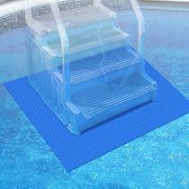 Tapete para escada de piscina PAMASE 91 x 91 cm, almofada de vinil antiderrapante