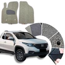 Tapete para Fiat Strada CS 2020 21 22 23 24 25 26 Capacho Cor Bege Mágico carro luxo