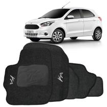 Tapete para Ford Ka 2015 a 2021 Carpete Automotivo Grafite 5 Peças